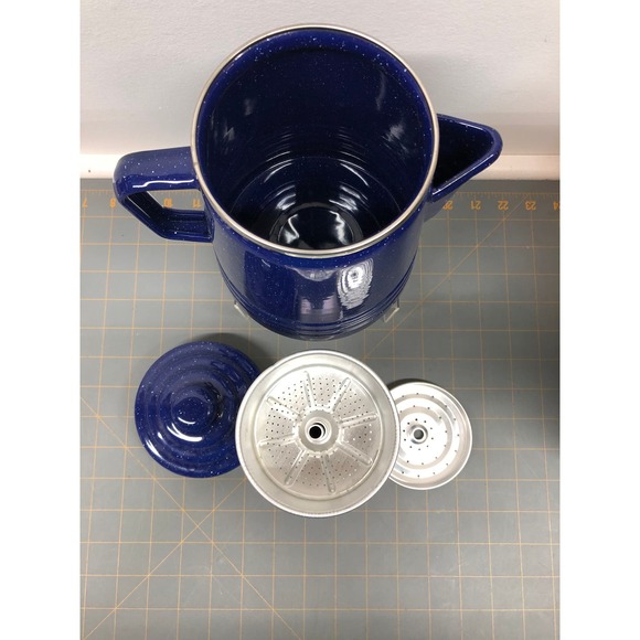 Coleman 9 cup Enamelware Coffee Percolator #802B709 Camping - Picture 6 of 7